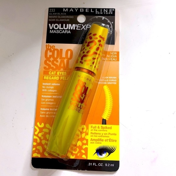 Maybelline 233 glam black volume Xpress mascara colossal cat eyes new - Picture 1 of 3